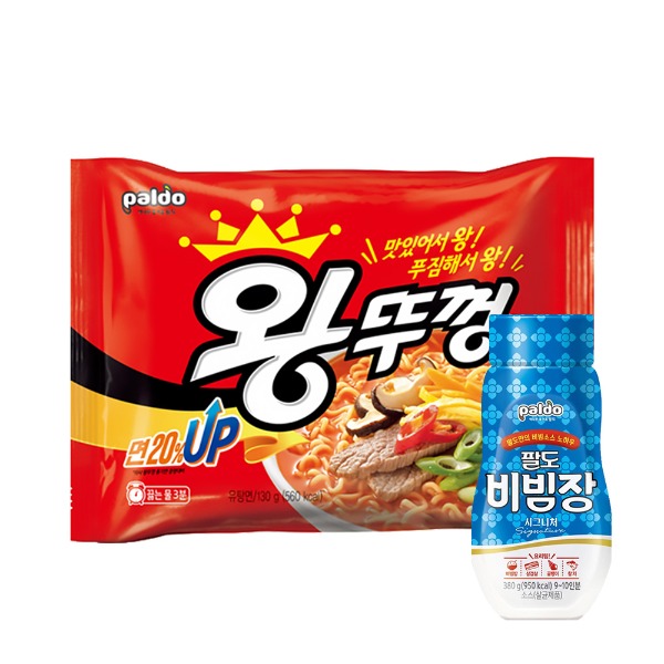 팔도 왕뚜껑130g 8봉+(추가)비빔장 시그니처380g 1개